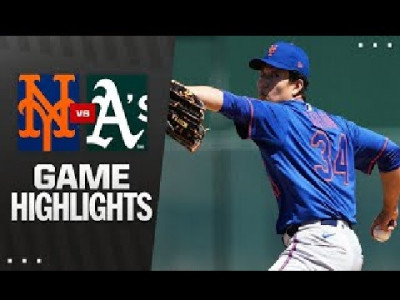 애슬레틱스 VS 뉴욕메츠 (4/13/25) | MLB Highlights