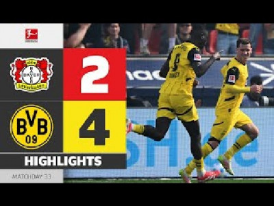 바이어 04 레버쿠젠 VS 보루시아 도르트문트 | MD 33 – Bundesliga 24/25 Highlights